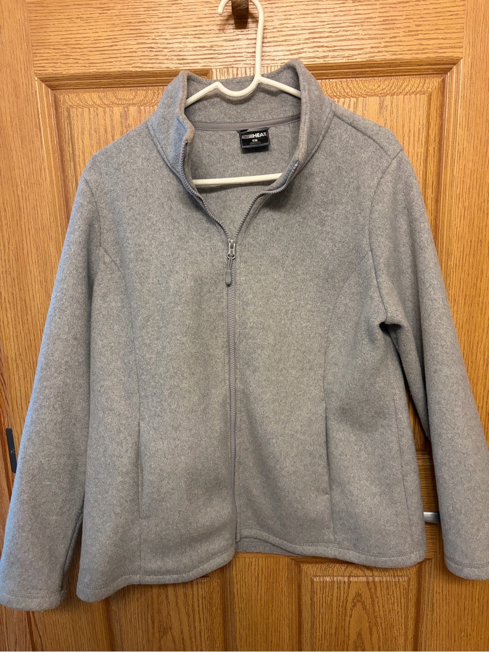 32° Women's Gray Full-Zip Polyester and Rayon Jacket Large